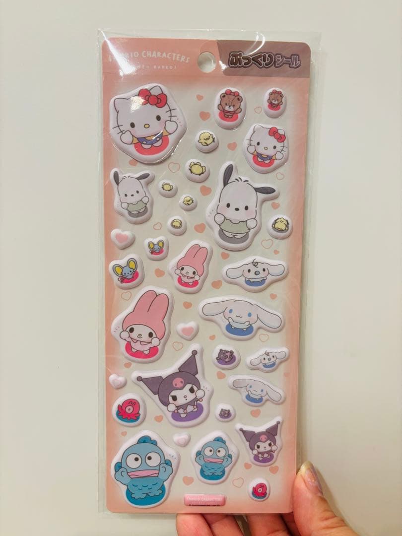 正規品 サンリオ キラキララインストーンシール ドロップジュエル