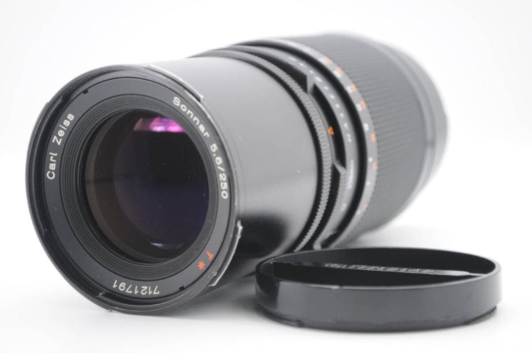 フィルムカメラ HASSELBLAD Carl Zeiss Sonnar 250mmF5.6 Carl Zeiss 250mm f5.6 Sonnar T* CF Lens for Hasselblad V | Blue