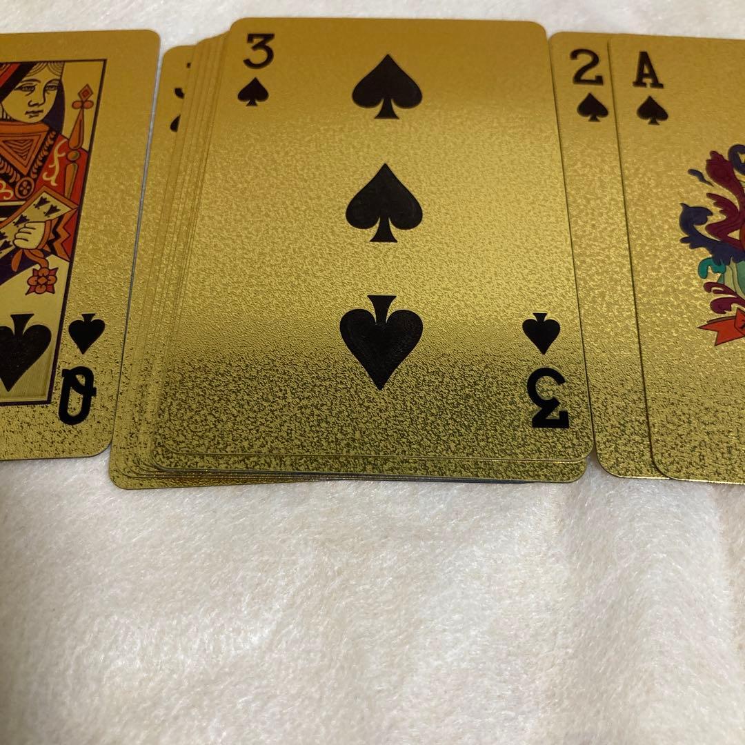 高級トランプ ゴールド シルバー ブラック - メルカリ