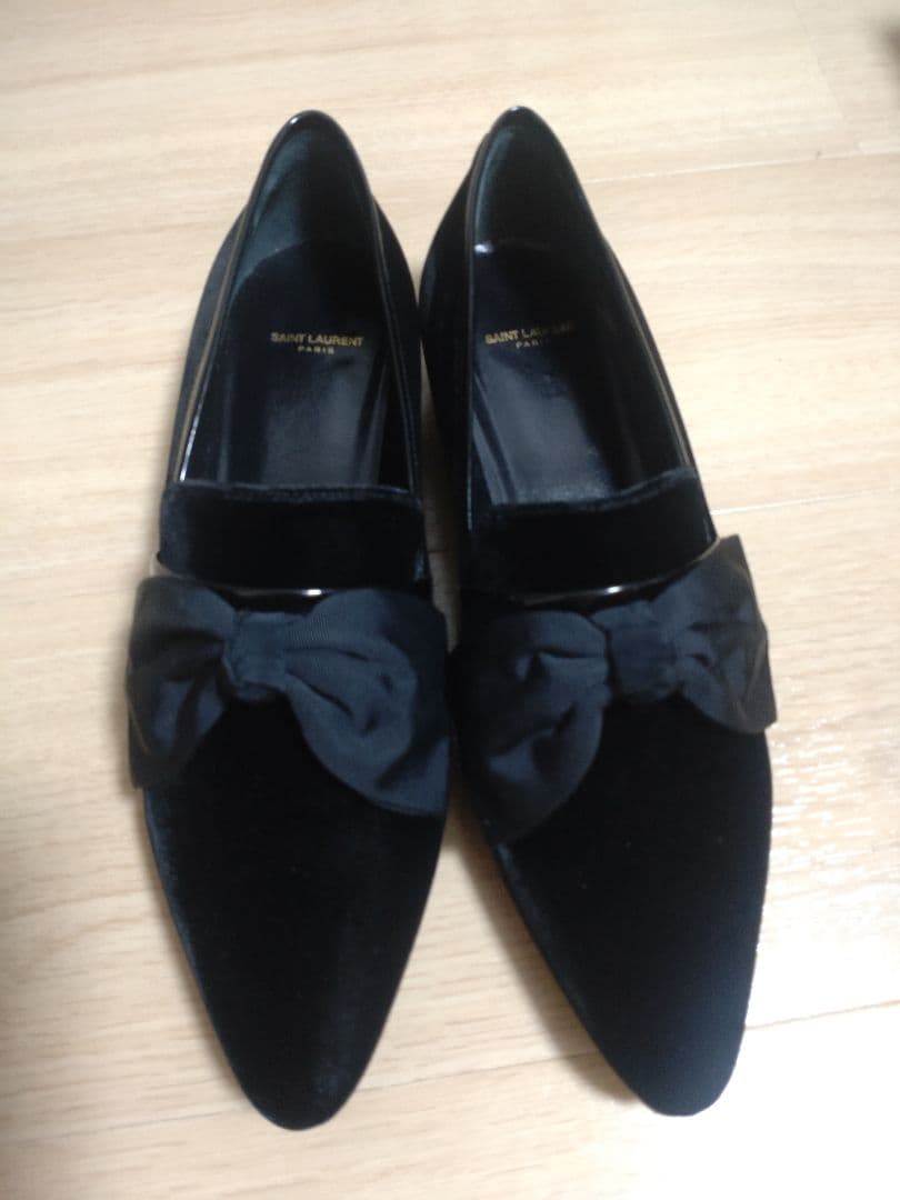 ドゥロワーSaint Laurent ブラック フラットシューズ Saint Laurent Le Loafer フラットシューズ | ブラック | FARFETCH JP
