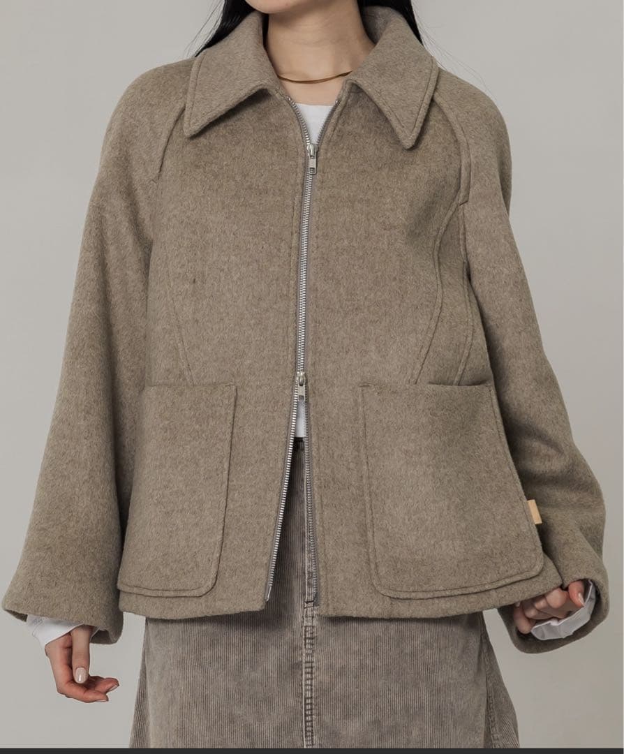 PUBLIC TOKYO　ウールジップショートコート02 PUBLIC TOKYO（パブリックトウキョウ）の「ウールジップショートコート