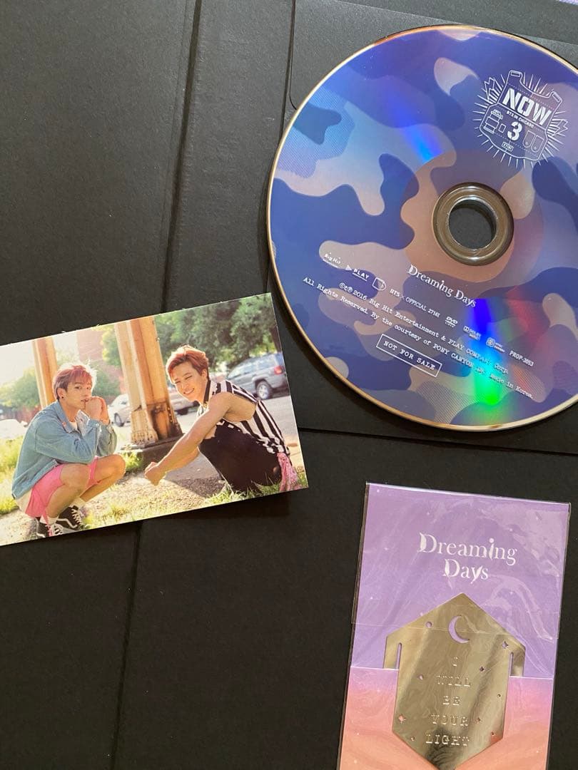 BTS NOW3 Dreaming days トレカ:ジョングク&ジミン BTS Now 3 Chicago Dreaming Official Photo Card Jungkook Jimin