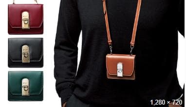 ☆《新品未使用》 フェラガモ ガンチーニ 2WAY ショルダーウォレット