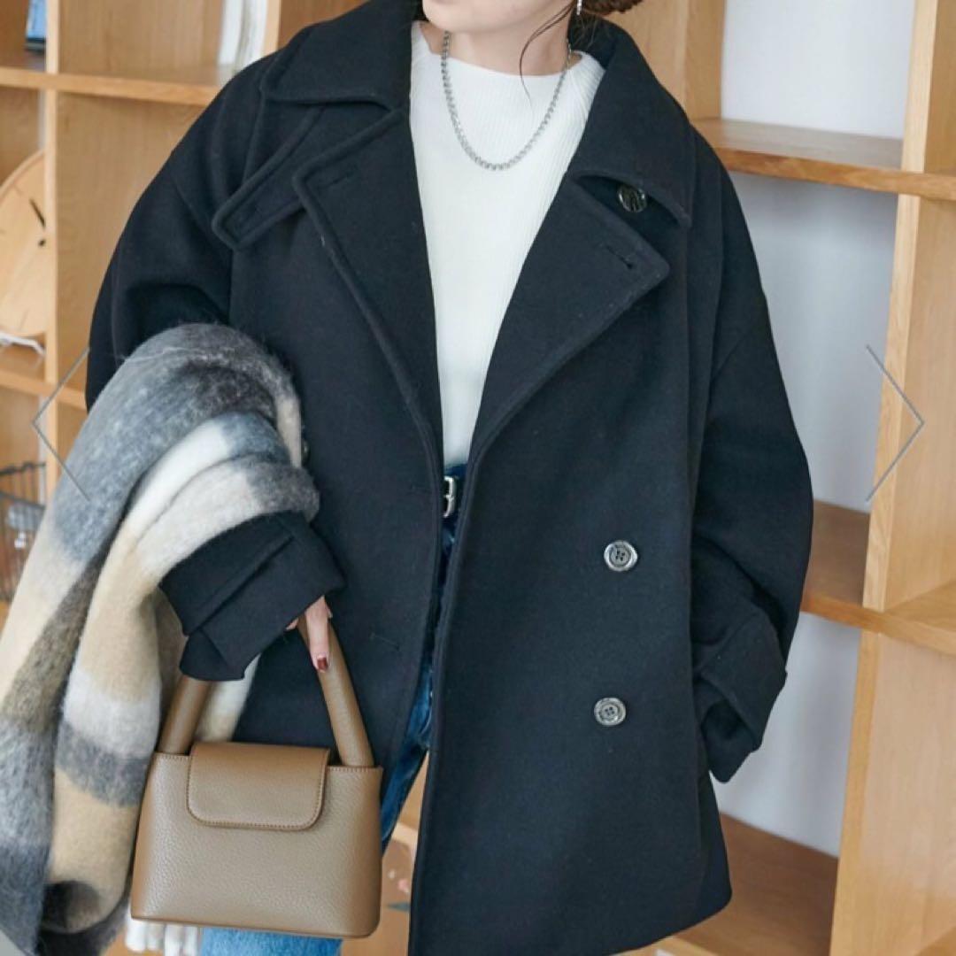 discoat 中空糸スタンドミドルコート ブラック Discoat｜【軽量&暖かい/着こなし自在】中空糸スタンドミドルコート