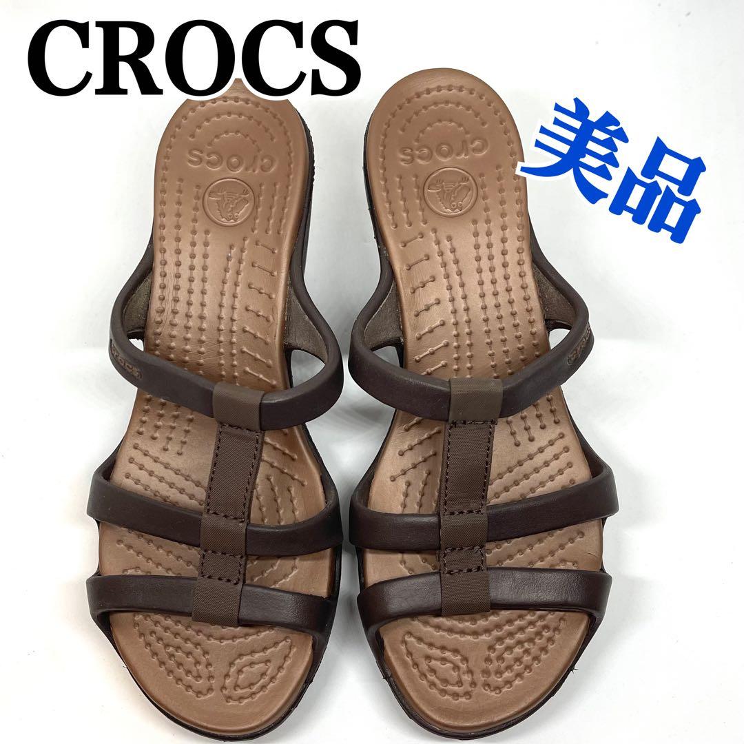 Crocs クロックス サイプラス ヒールサンダル 茶 ブラウン 23cm 楽天市場】クロックス/CROCS サイプラス4ヒールW ヒールサンダル