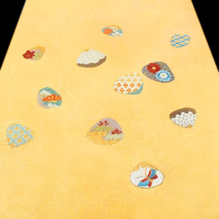 上品に華やぐ【蘇州刺繍】 大人気モチーフ【貝合わせ】 袋帯と同格の