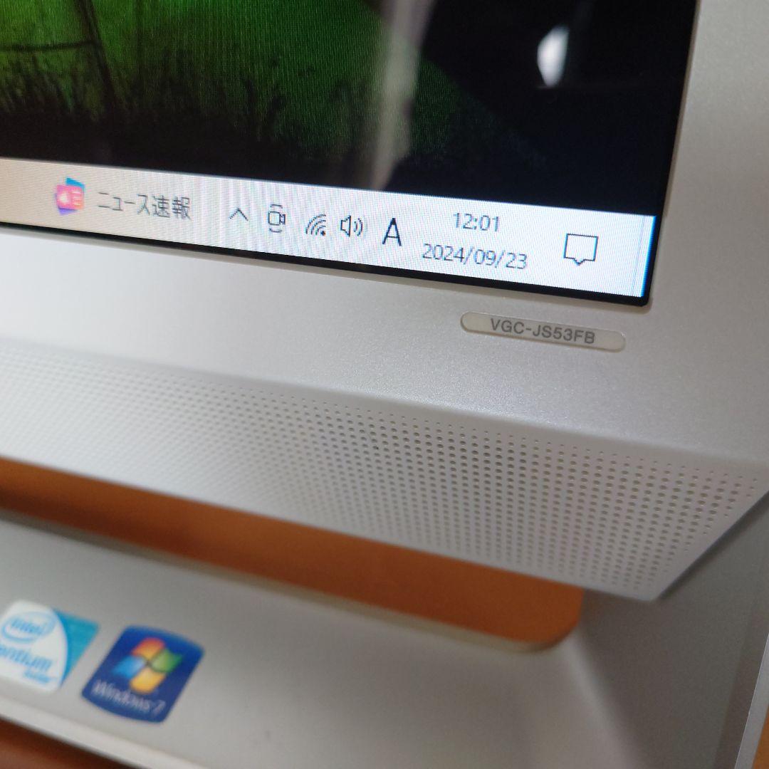 SONY 液晶一体型パソコン「VAIO VGC-JS53FB」PCG-2P2N - メルカリ
