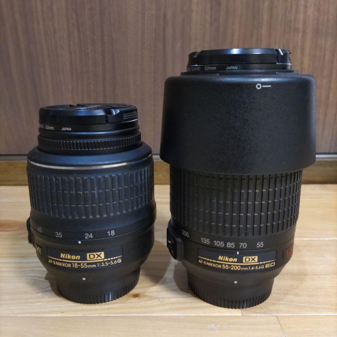 【Taka様用】ニコン　18-55mm・55-200mm　② NIKKOR ニコン 交換レンズ Nikon AF-P DX 18-55mm f/3.5-5.6G VR 中古