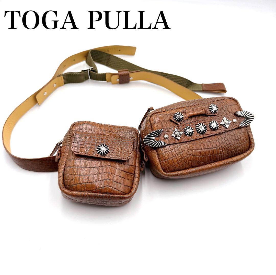✨未使用✨ TOGA PULLA トーガプルラ ボディーバッグ　メタルコンチョ TOGA PULLA/トーガプルラ】Triangle shoulder pouch/トライアングル