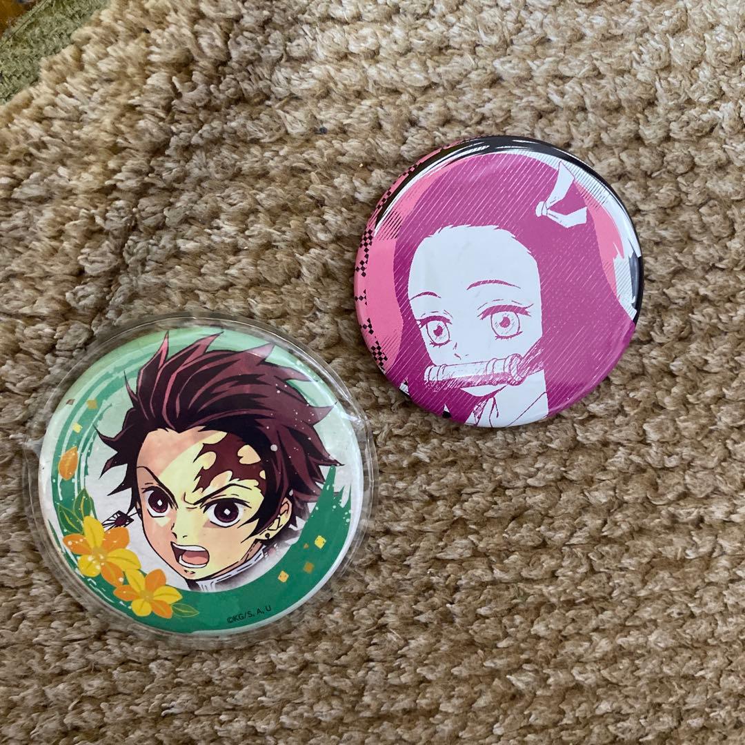 炭治郎と禰豆子 缶バッジセット - メルカリ