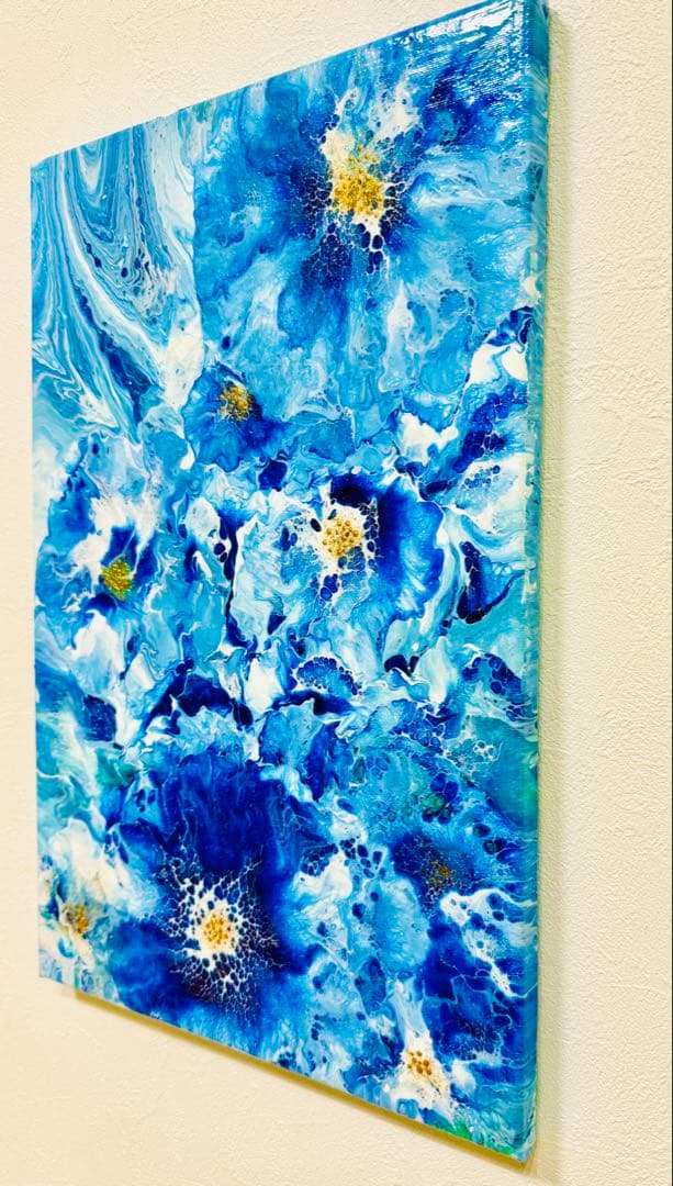 原画　アクリル画　作品名: 【 蒼の聖花 -Ao no Seika- 】