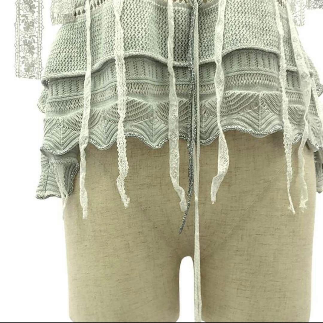 rurumu: lace ribbon knit camisole