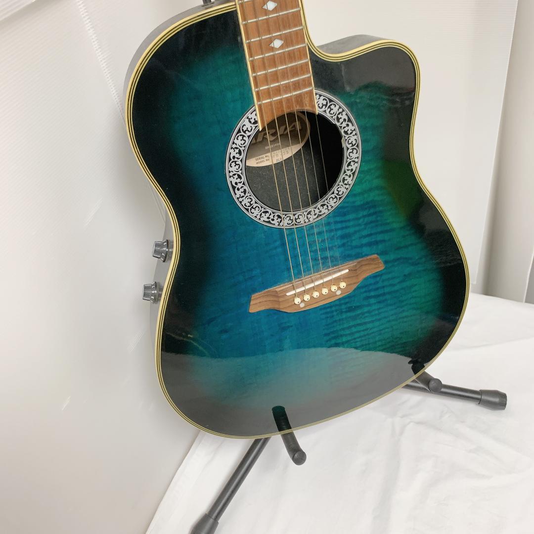 Aria AMB-35 アリア エレアコ アコースティックギター ブルー 青