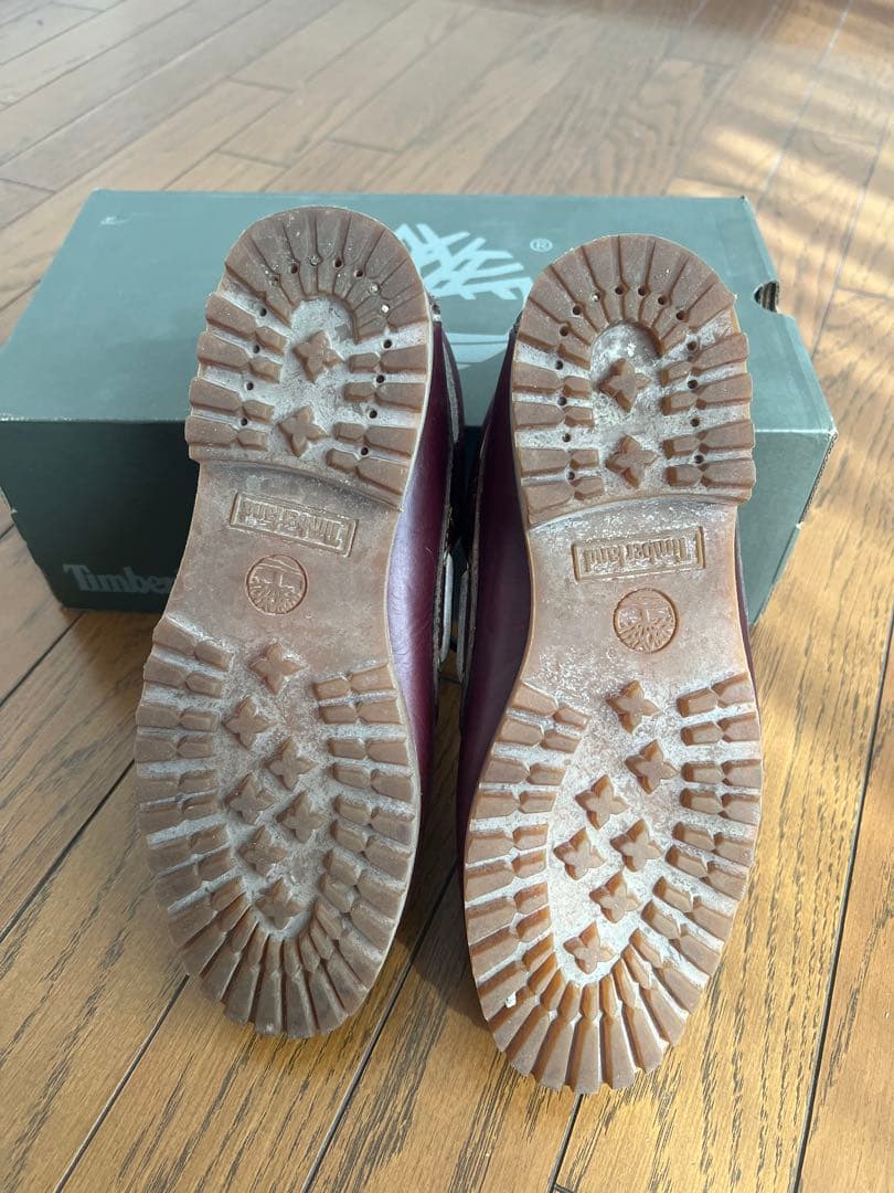 timberland 3eyelet バーガンディ 25.5cm