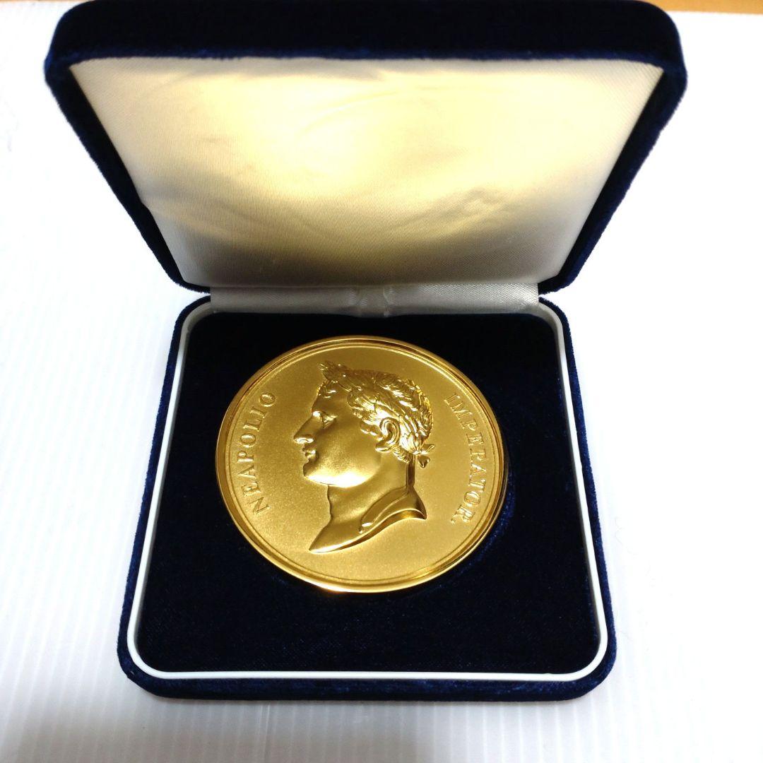 希少】池田大作 先生 サイン入 記念 ゴールド メダル ナポレオン 展