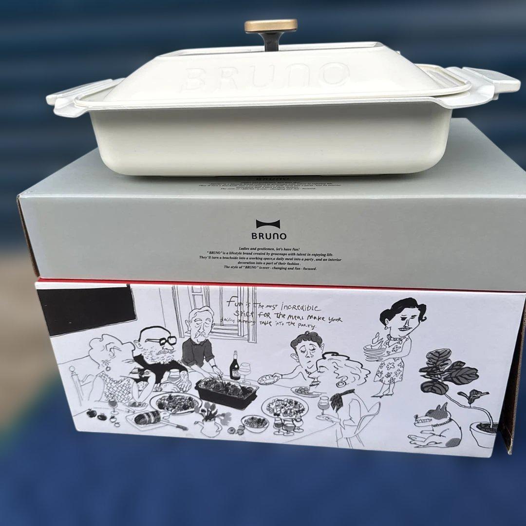 オシャレBRUNO ホットプレート 未使用たこ焼き、鉄板、人気のお鍋用プレート付 楽天市場】本体＆5種プレートセットホットプレート 鍋 たこやき