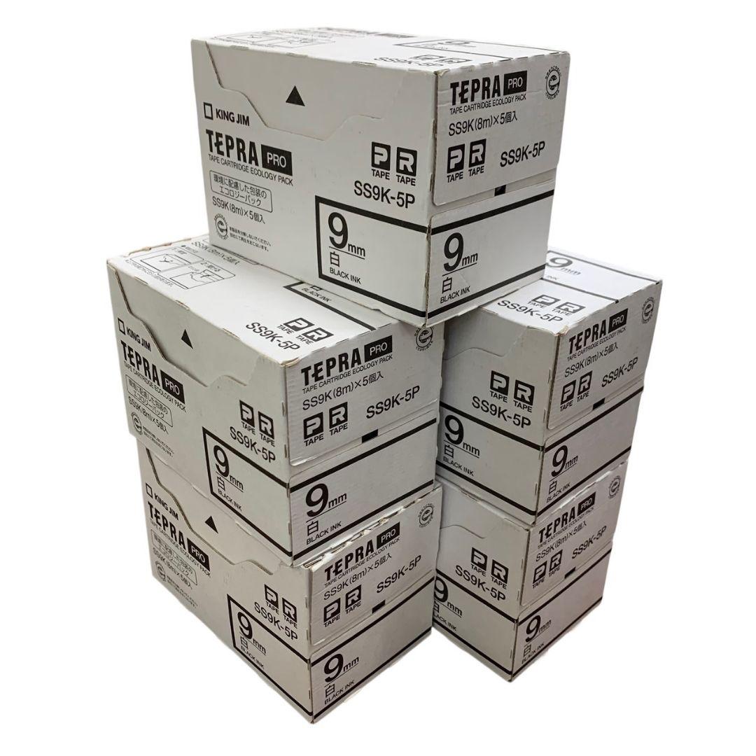 A8118 5つまとめTEPRA PRO テープ SS9K-5P 5個セット Amazon | キングジム 【純正】 テプラPROテープカートリッジ エコ