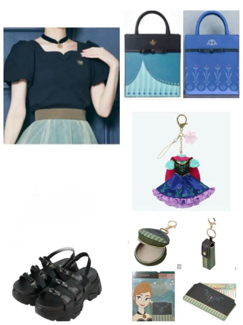 しまむら　ちはる他　ディズニー　アナ雪　アナグッズ10点セット しまむら ちはる 受注生産 アナと雪の女王 エコバッグ ショッピング