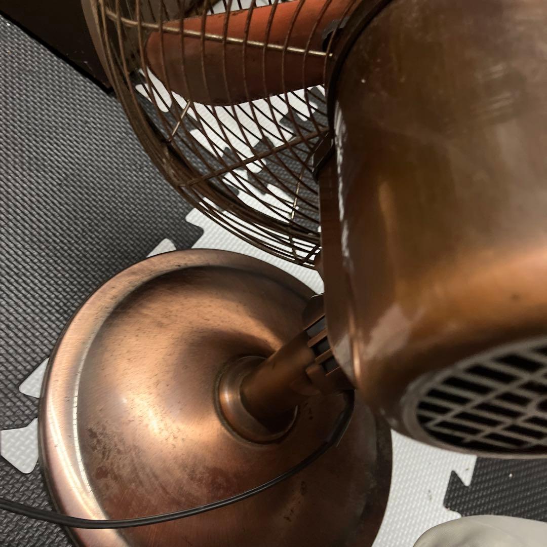 メタル扇風機 ドウシシャ レトロ風 ブロンズ アンティーク調 動作確認
