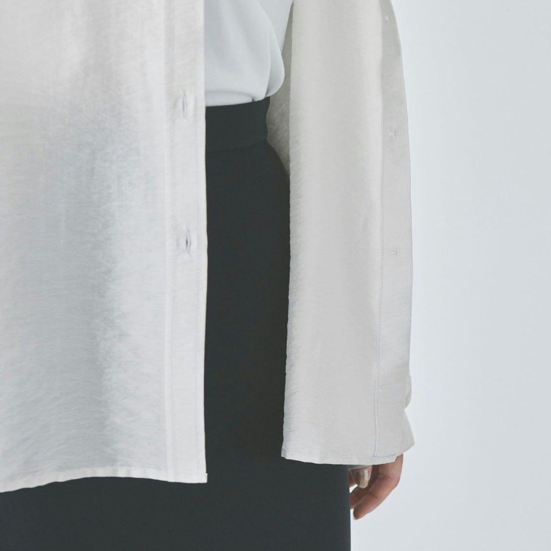 北欧暮らしの道具店 【24AW】とろんと光って揺れる シアーな羽織り