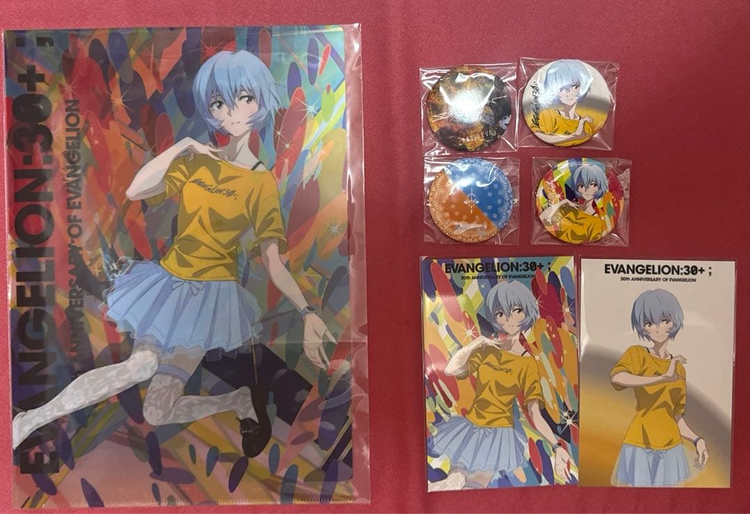 EVANGELION:30+； エヴァフェス 缶バッジ ポストカード レイ - メルカリ