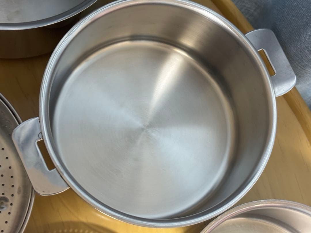 クリステル 深鍋 16/18/20cm 蓋付き 10点セット（内ハンドル2本）