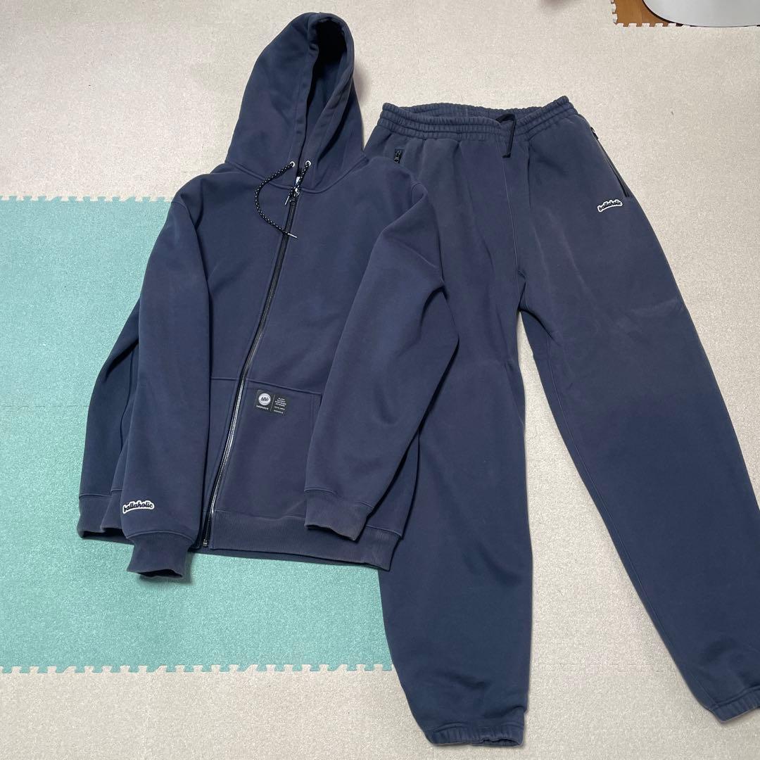 ballaholic ボーラホリックジップアップパーカー　スウェット上下セット ballaholic ボーラホリックジップアップパーカー スウェット上下セット