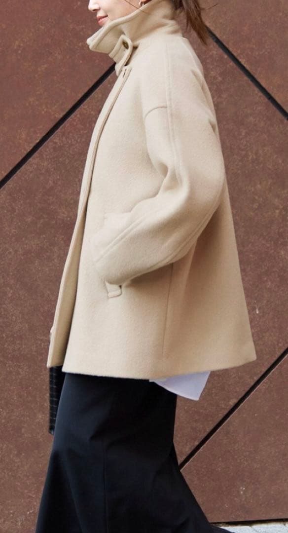 ウールアンゴラバルカラーミドルコート - メルカリ