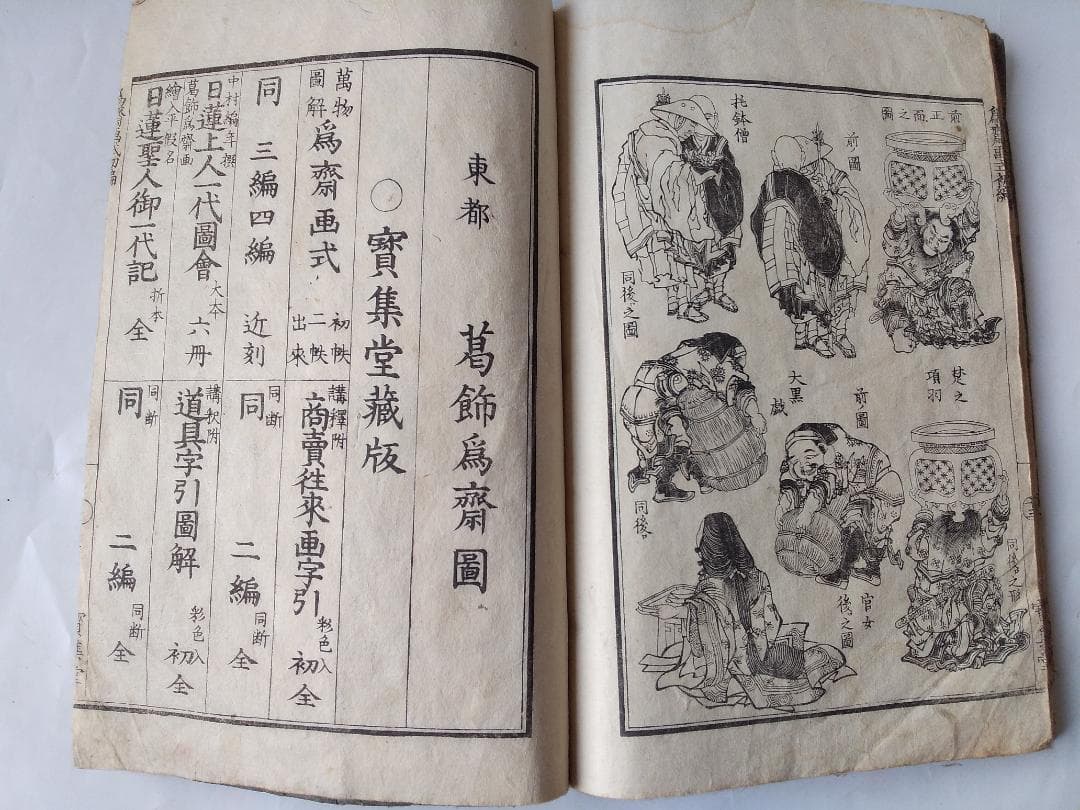 葛飾為斎 画『 万物図解 為斎画式 初帙 全』萬物圖解 為斎畫式 元治元
