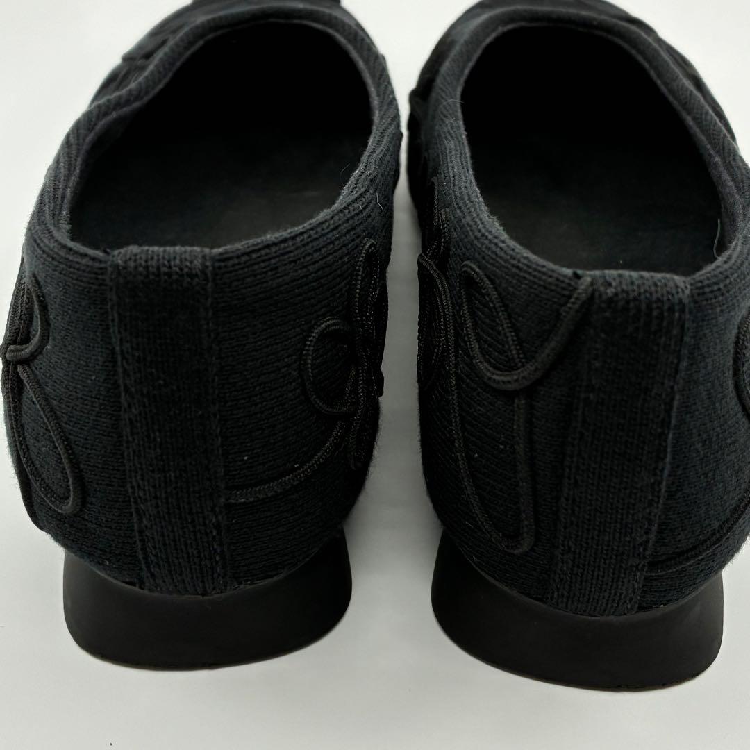 美品✨ カンペール パンプス フラットシューズ ツインズ 刺繍 黒 24.5cm