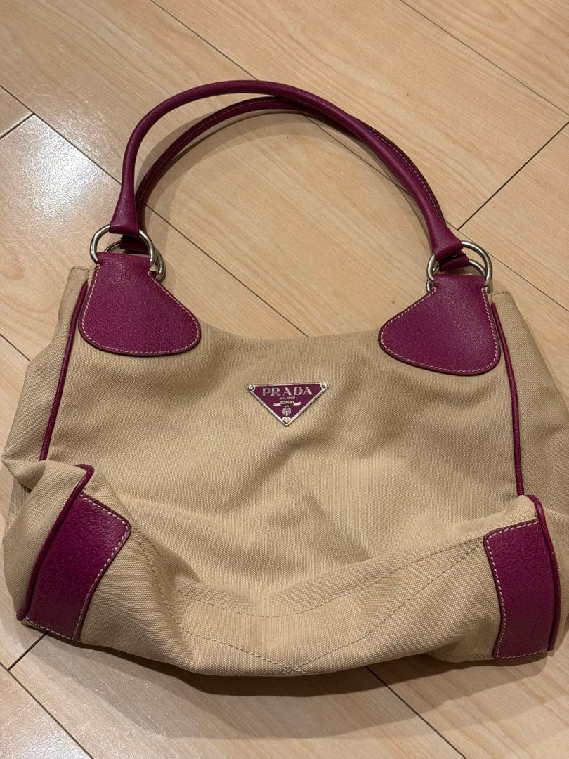 PRADA ショルダーバッグ ベージュ/パープル 楽天市場】プラダ ショルダー（カラーパープル）（バッグ｜バッグ