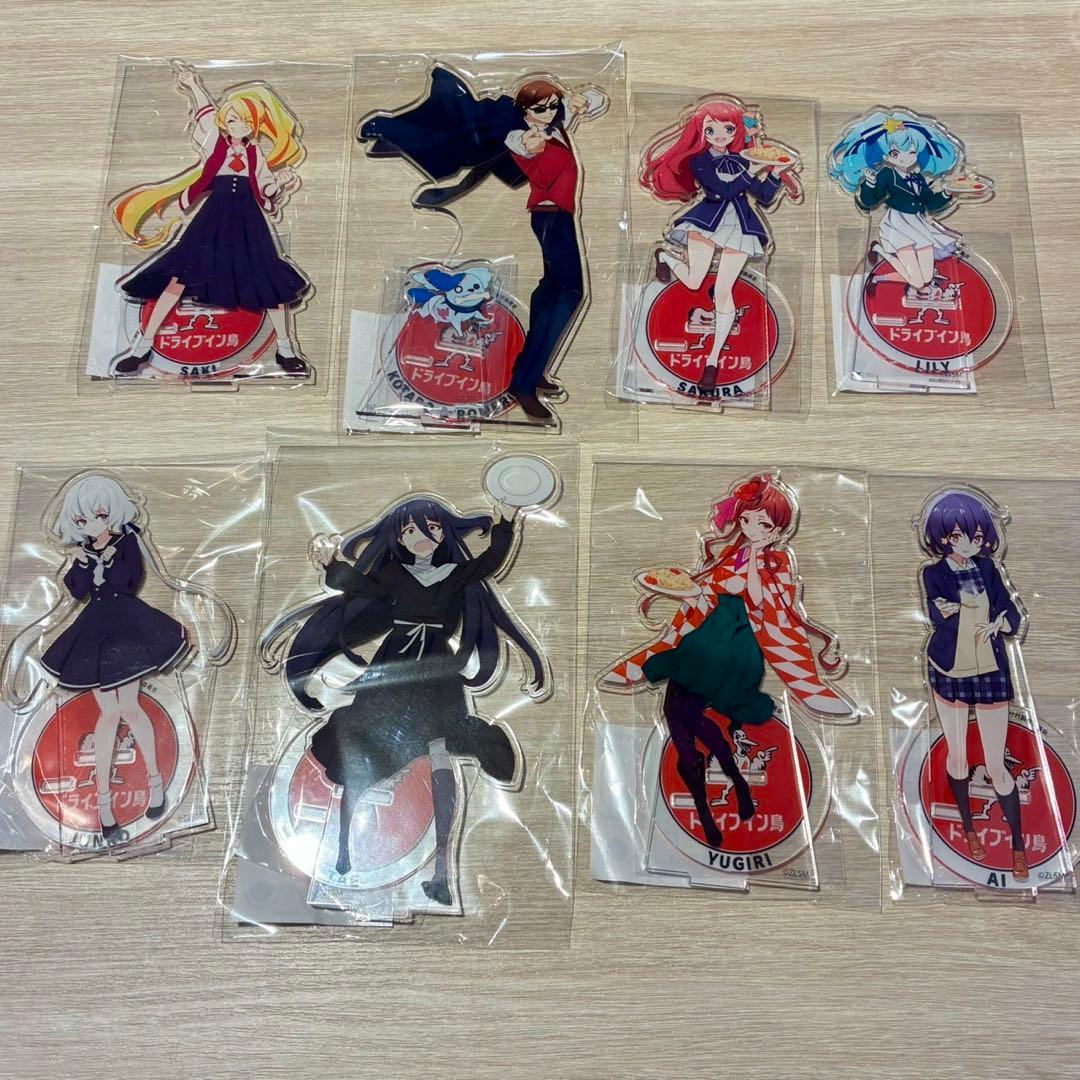 ドライブイン鳥　ゾンビランドサガ　コラボ　アクリルスタンド　鳥めし　コンプ ドライブイン鳥 ゾンビランドサガ コラボ アクリルスタンド 鳥めし