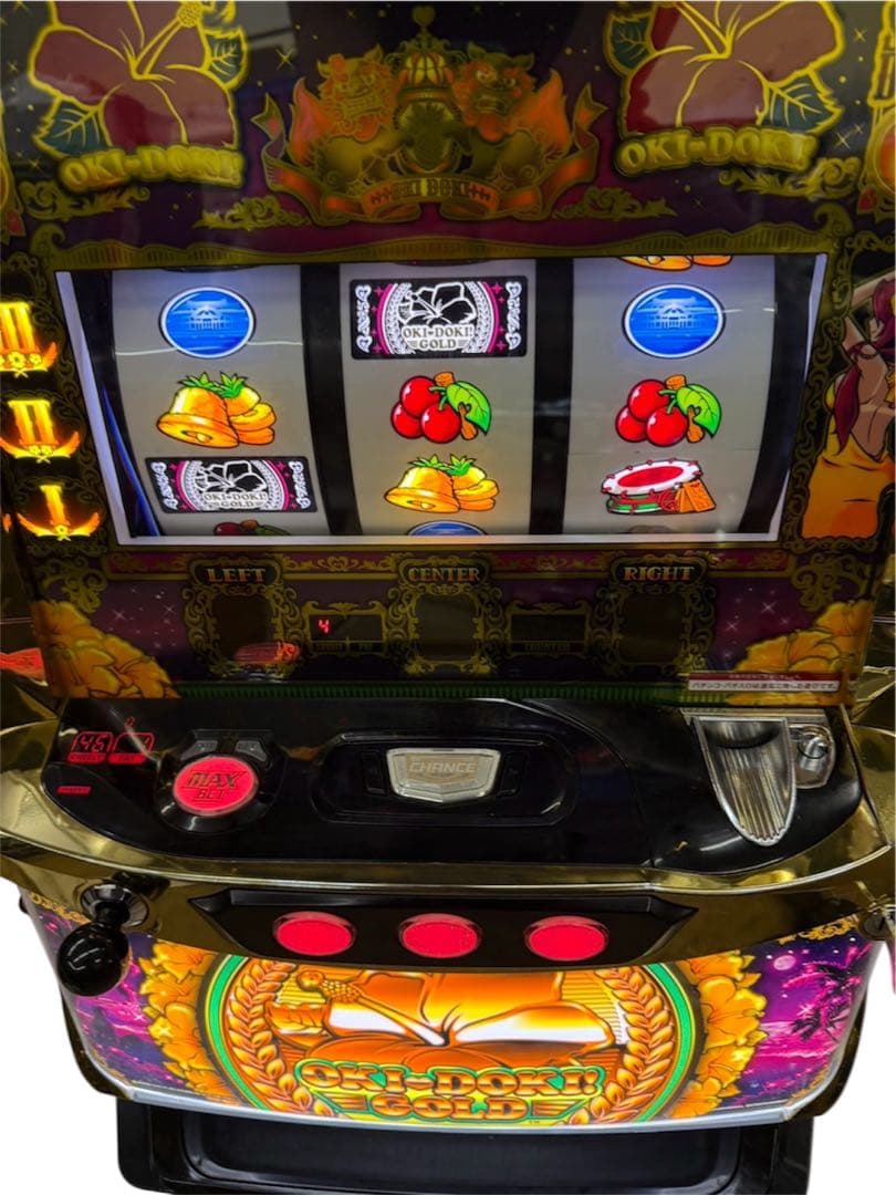 頼める便 沖ドキ！GOLD-30 パチスロ 実機 コイン不要機付き