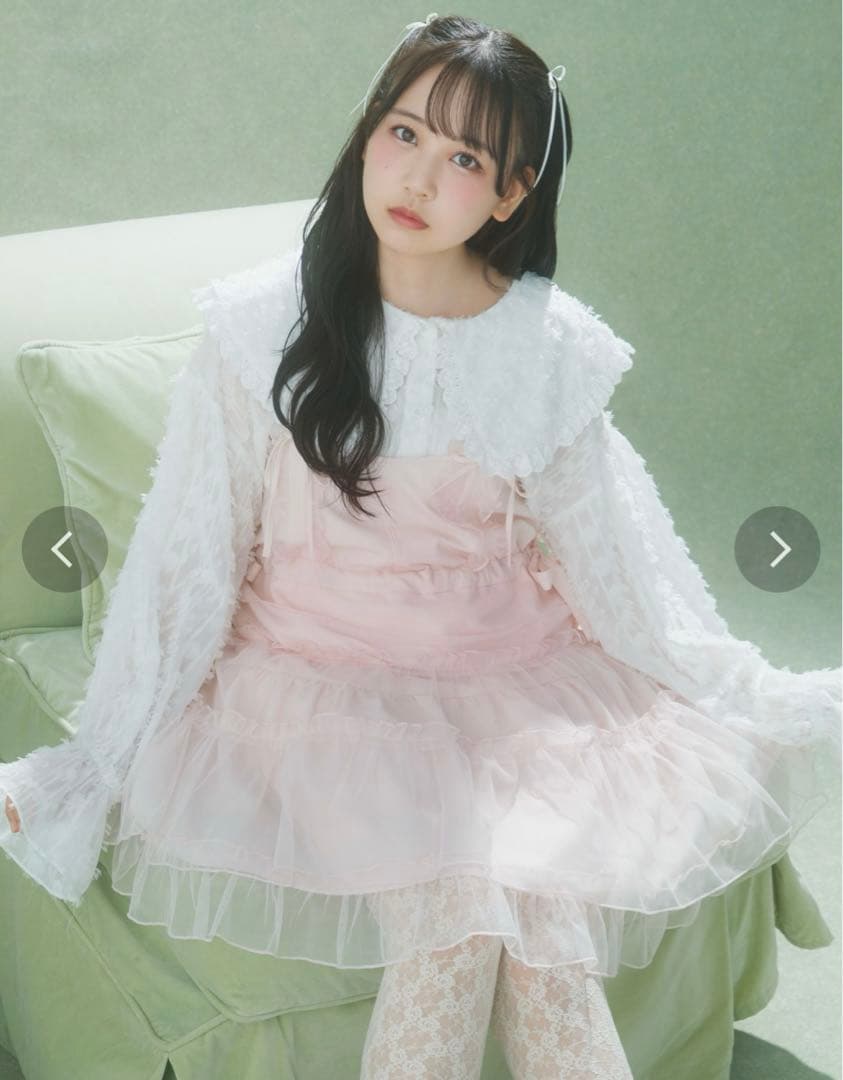 merry jenny チュールドロストミニキャミワンピース - メルカリ