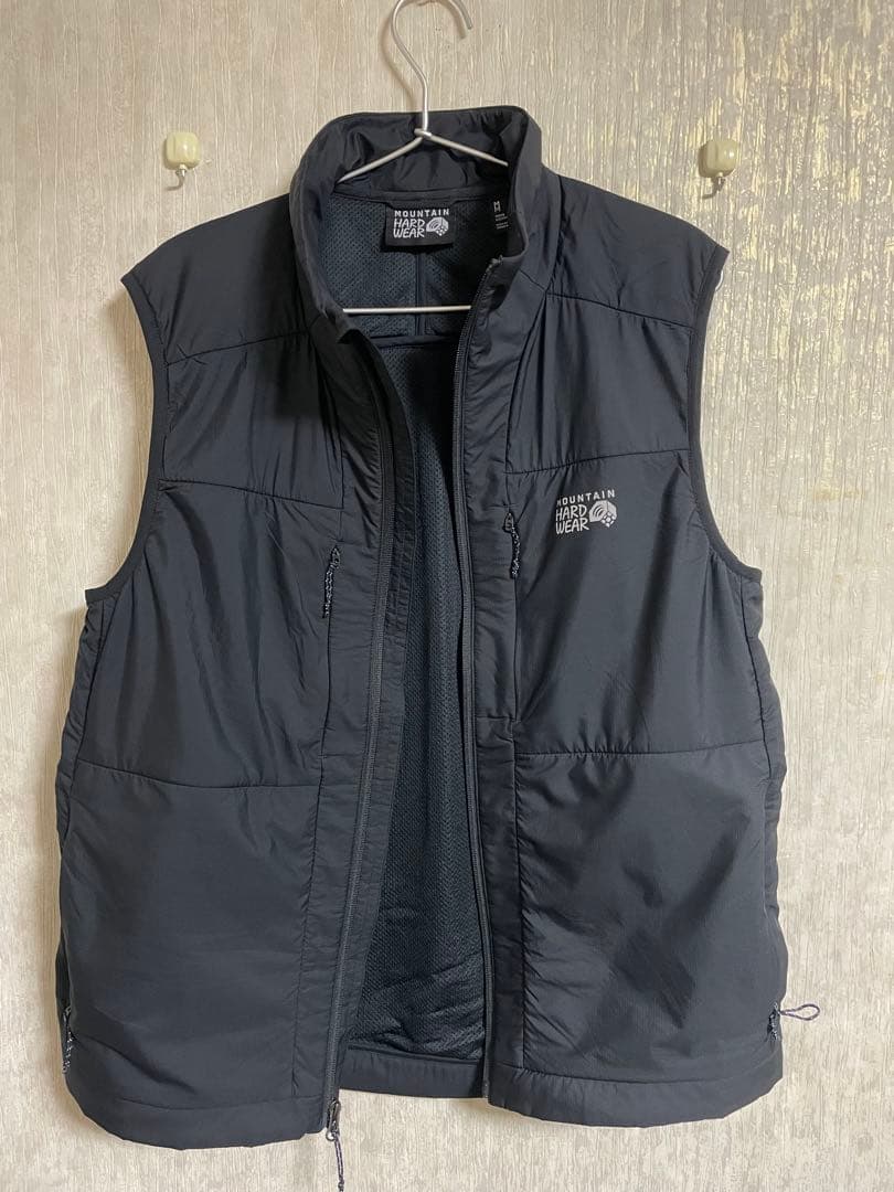 MOUNTAIN HARD WEAR ブラックベスト Mサイズ Mountain Hardwear (マウンテンハードウェア) コアエアシェルウォーム
