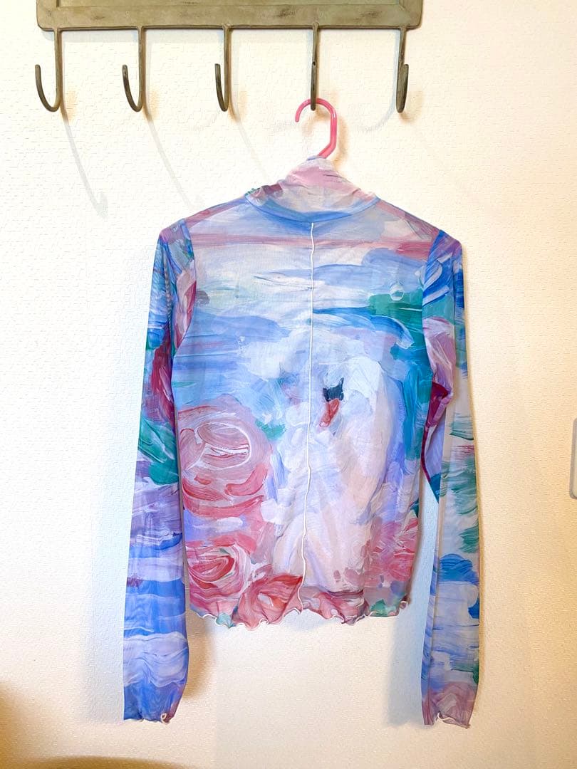 poppy あさぎーにょ スワンシースルートップス フラワー 花柄 - メルカリ