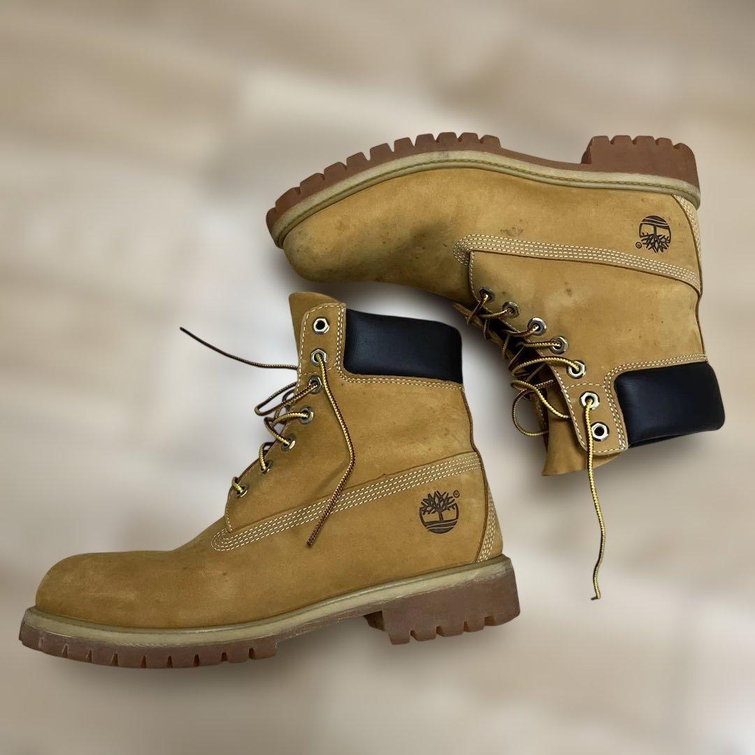 Timberland ベージュ スエード ハイカットブーツ　8.5W