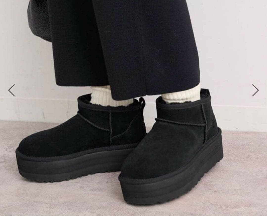 UGG ウルトラ　ミニ プラットフォーム　厚底ムートンブーツ　23cm UK4 UGG（アグ） ウルトラミニ プラットフォーム ムートンブーツ