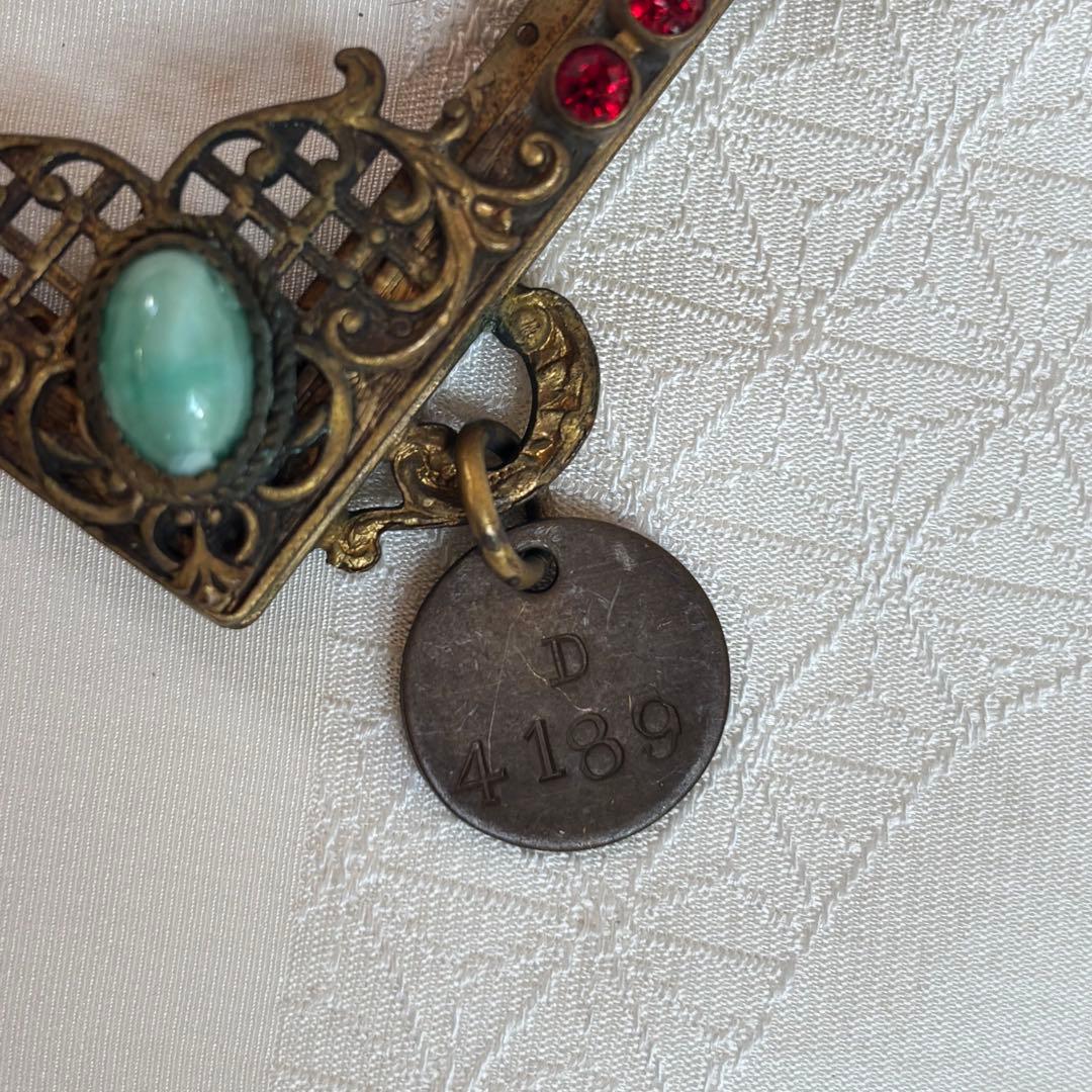 希少・フランス製】アンティーク 口金金具 プチポアン サンプルタグ付