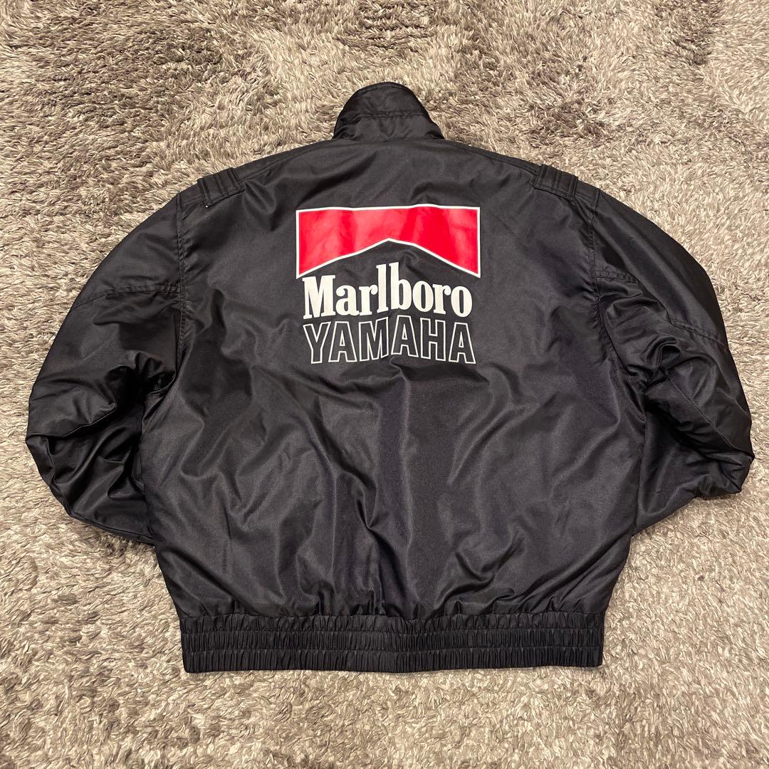 ヤマハ マルボロ レーシング ジャケット ブルゾンナイロン80s 90s L黒