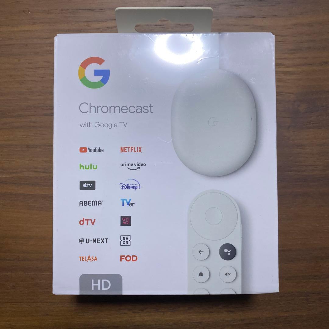 新品・未使用　Google クロームキャスト グーグル クロームキャスト リモコン付き Google Chromecast with TV