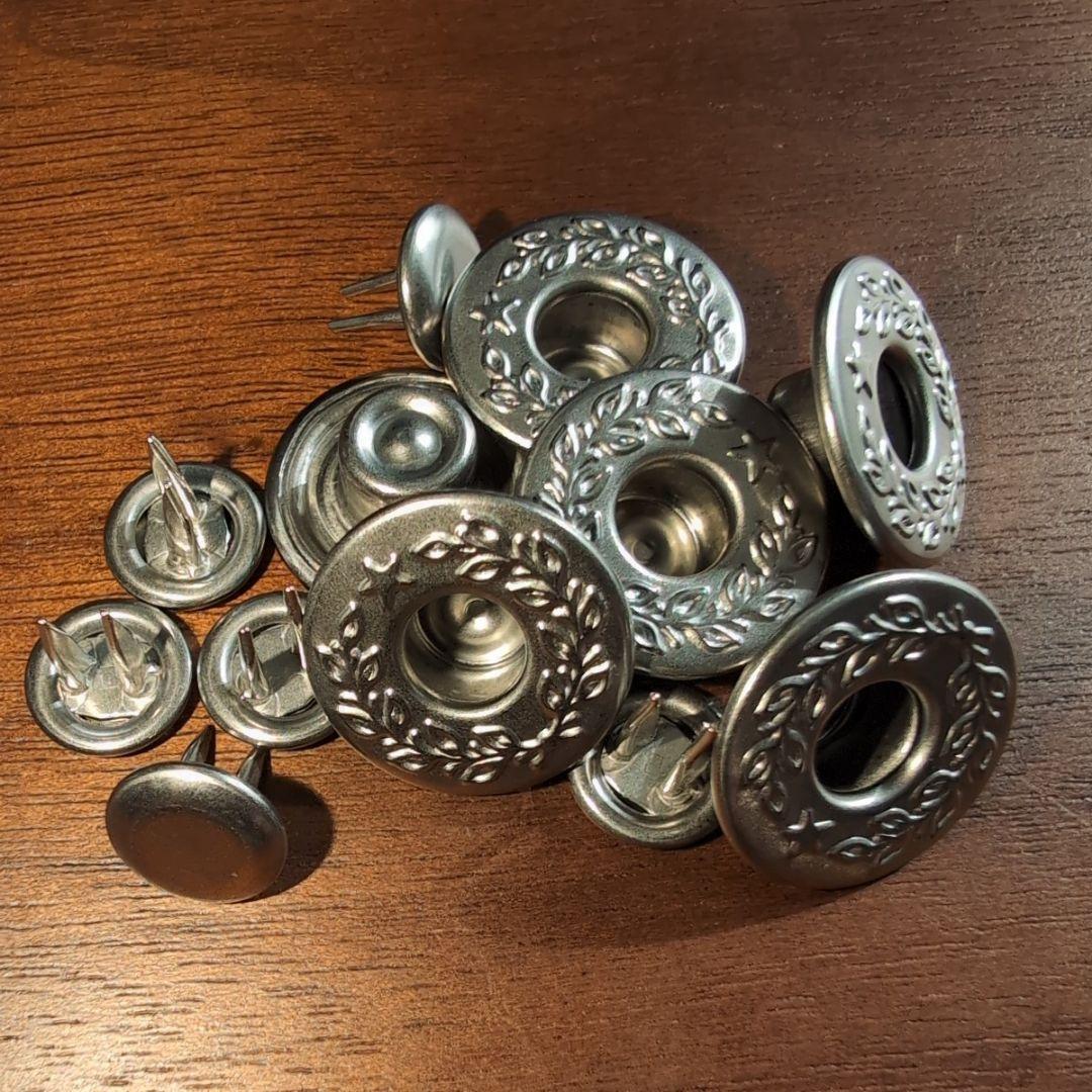 鉄製 月桂樹 ドーナツ ボタン 大戦 モデル ジャケット用 日本製 501