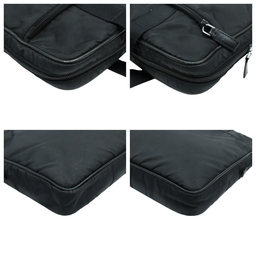 美品 PRADA プラダ ビジネスバッグ ブリーフケース 3角ロゴ Gカード