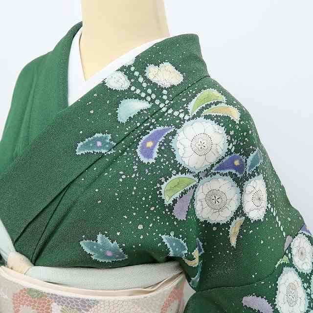 美品未着用 吉野一廉落款 辻が花“永遠を手にして沸き立つ夢幻の花”訪問着 A-4