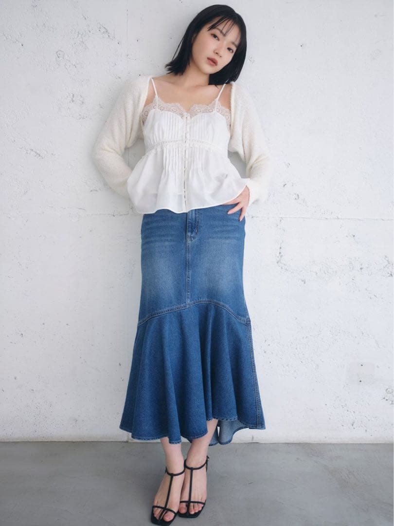 スナイデル ボレロ×レースキャミセットアップ 白 - メルカリ