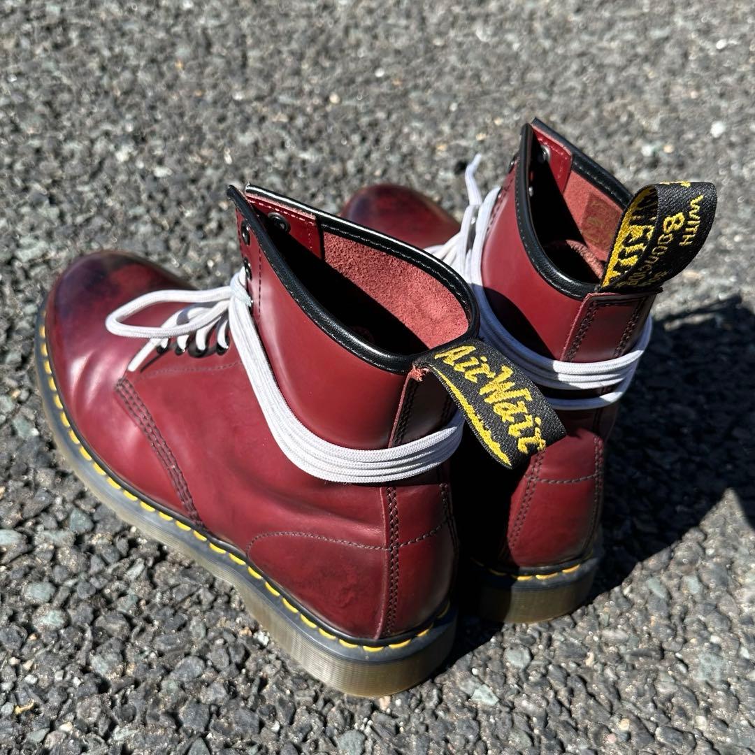 ドクターマーチン8ホール UK9 28.0 Dr.martens チェリーレッド - メルカリ