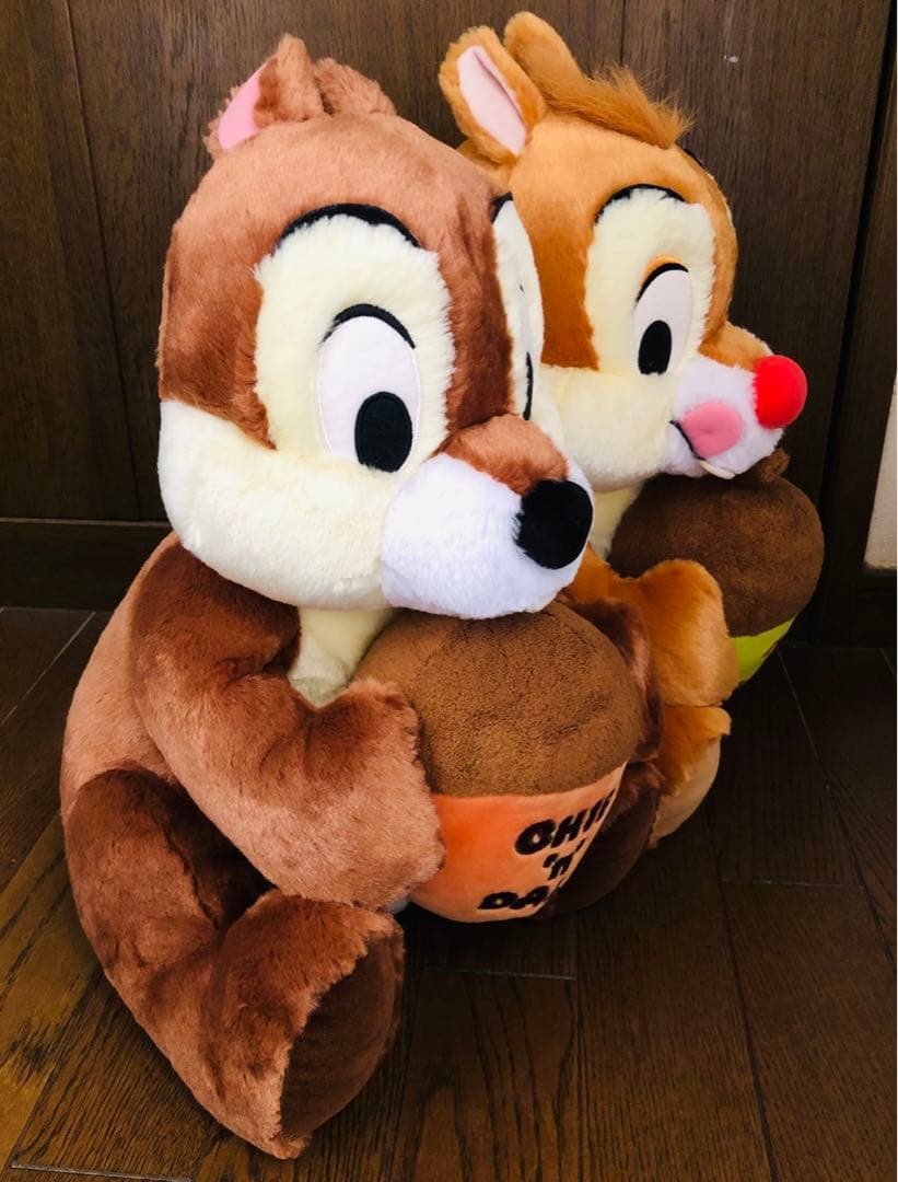 WDC チップ&デール ふわふわ ぬいぐるみ どんぐり 人形 ディズニー