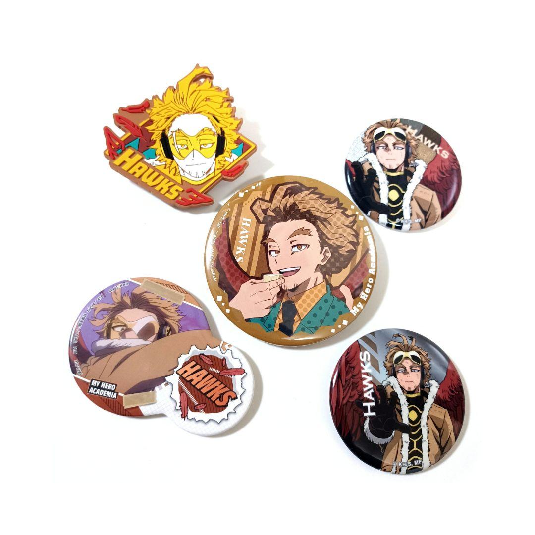 ホークス ヒロアカ 缶バッジ にこいち パーティタイム 僕のヒーロー