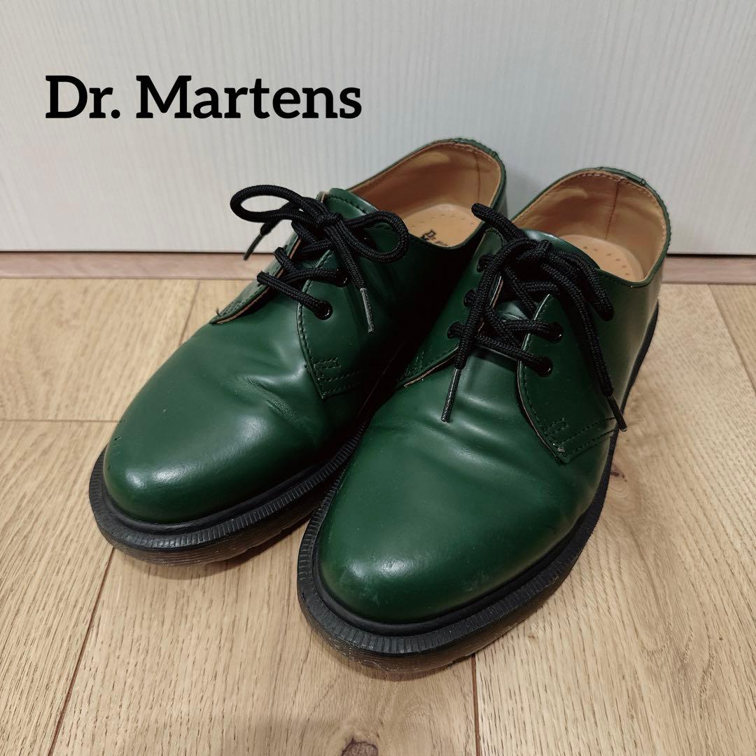 Dr. Martens 1461 3ホールシューズ ローファー グリーン UK4 Dr. Martens 1461 3ホールシューズ ローファー グリーン UK4