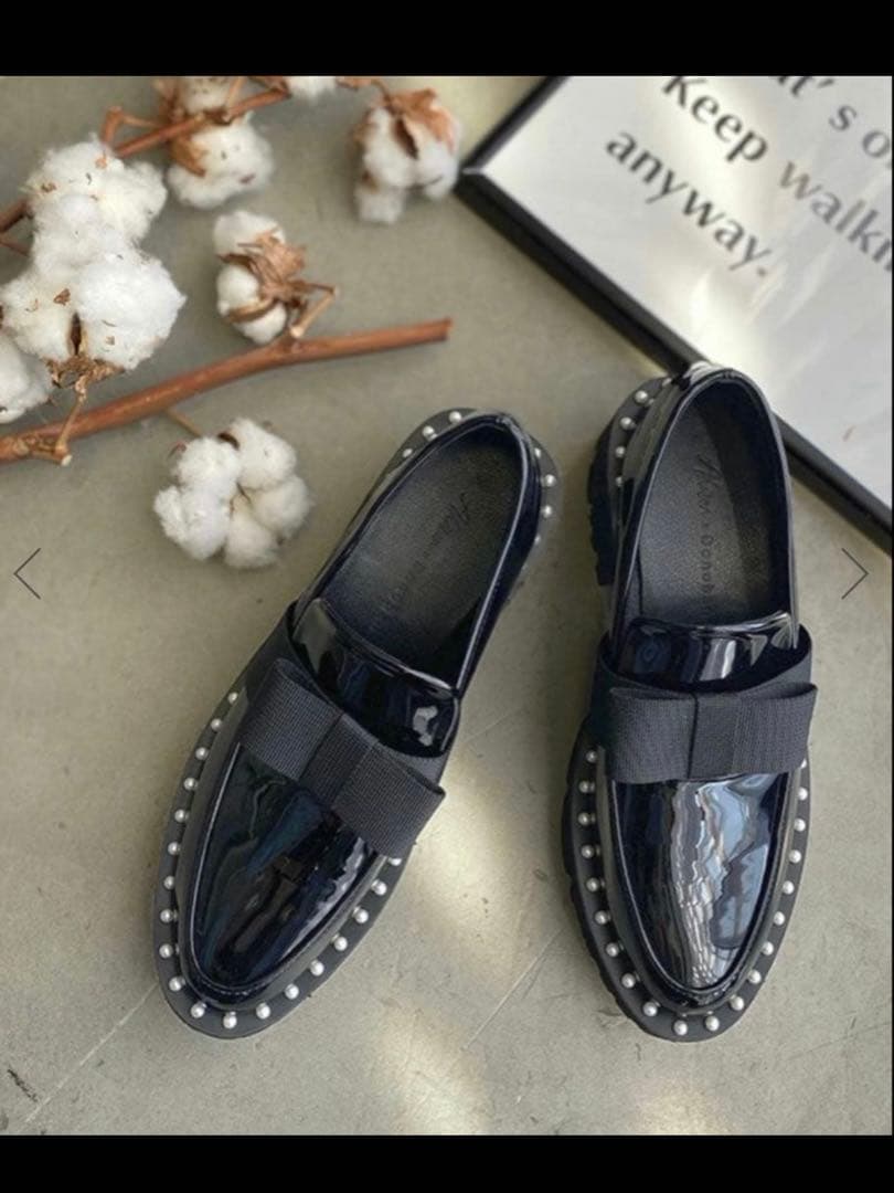 完売品　Akiron x Donoban ブラックローファー　M エナメル 2026年最新】DONOBAN ローファー・革靴の人気アイテム - メルカリ